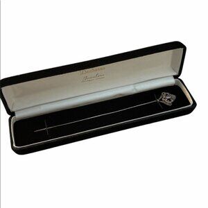 Victorian Sterling silver amethyst antique hat pin